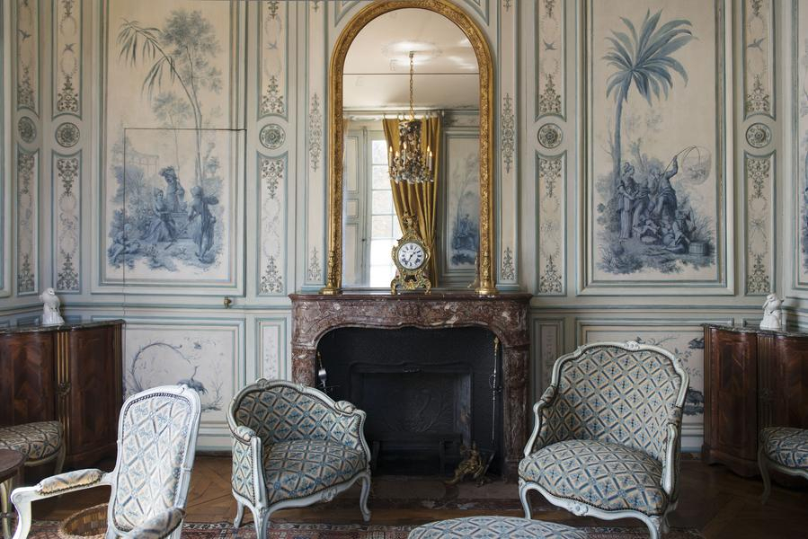 Château de Champs - le cabinet en camaïeu