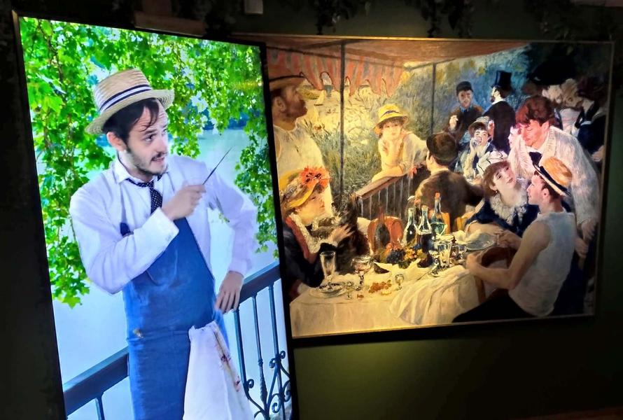Séquence du parcours-spectacle "Renoir impressionniste, l'expérience immersive"