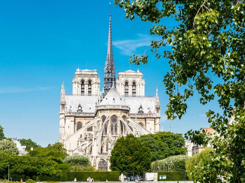 Towers of Notre-Dame de Paris Cathedral- CLOSED